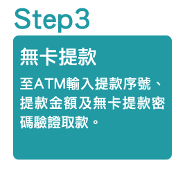無卡提款步驟三